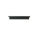 Pearl Mantels The Henry Black Paint Mdf Distressed Cap-Shelf Mantel 610-72B